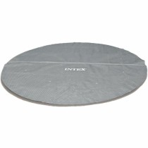 Swimming Pool Cover Intex Bubble TIME UTF00142 Grey Circular