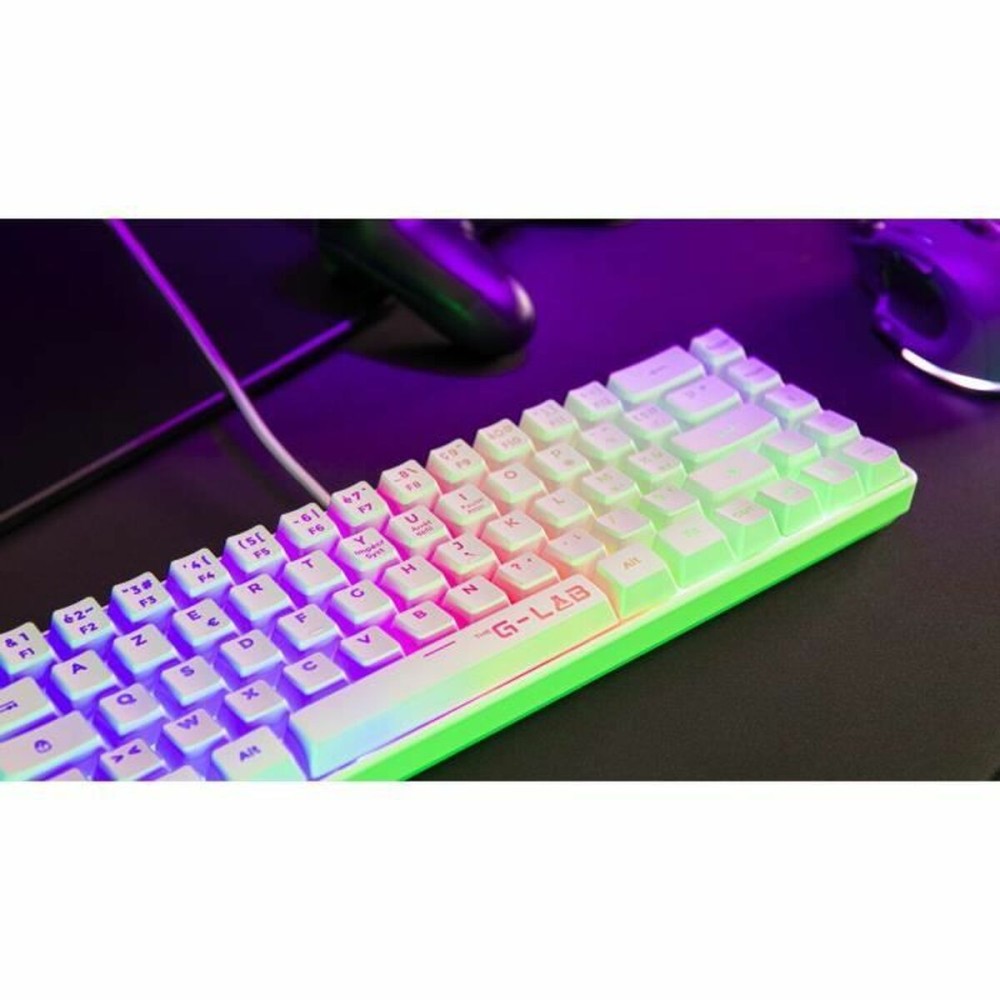 Clavier Bluetooth The G-Lab Azerty Français Blanc