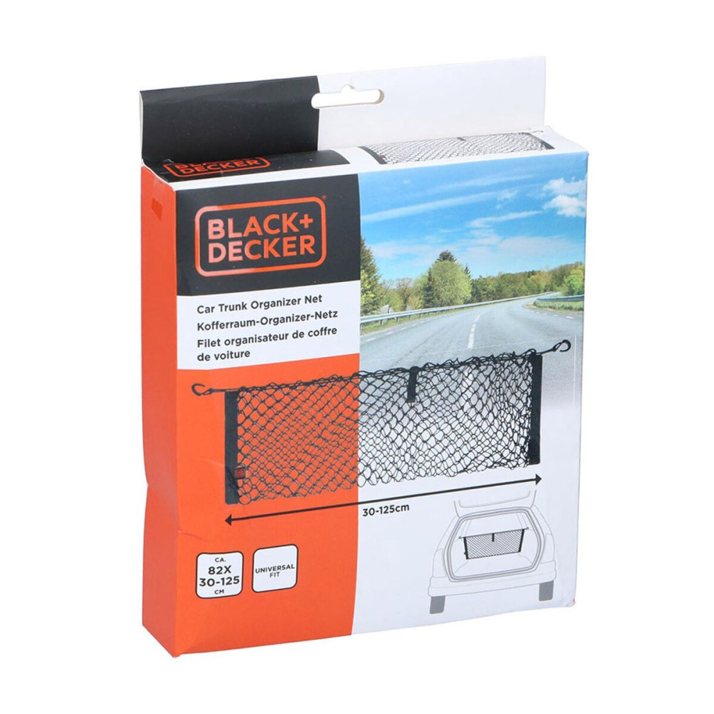 Car Boot Net Black & Decker Black 30-125 x 82 cm