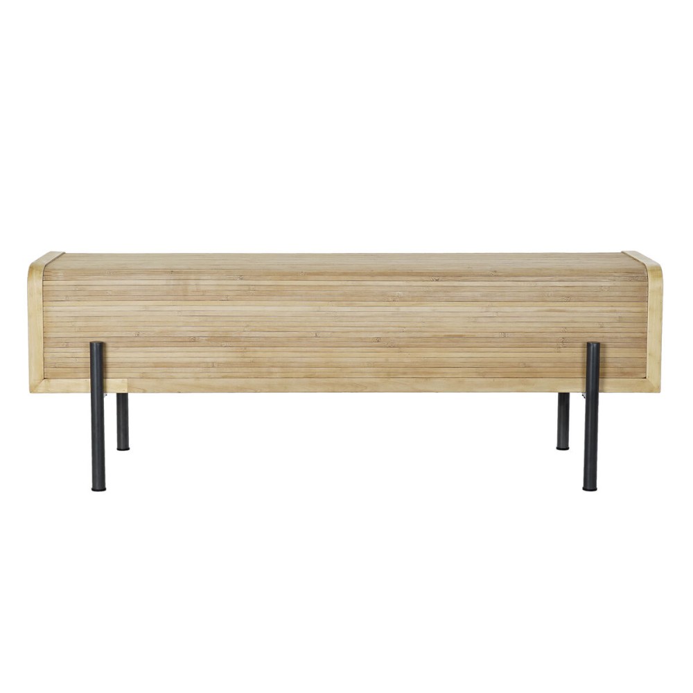 Bench DKD Home Decor Natural Wood Metal 120 x 40 x 43 cm