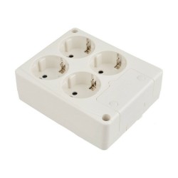 4-socket plugboard without power switch Solera 8104