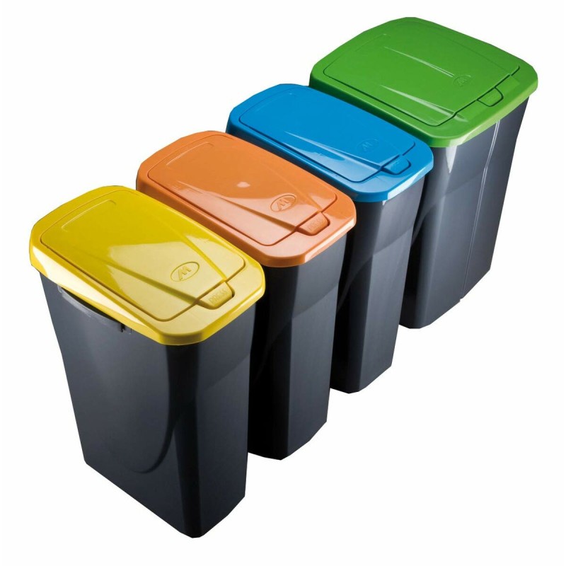 Poubelle recyclage Mondex Ecobin Bleu Avec couvercle