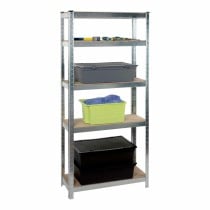 Shelves Kinzo Wood Stainless steel 5 Shelves 750 kg 75 x 30 x 172 cm