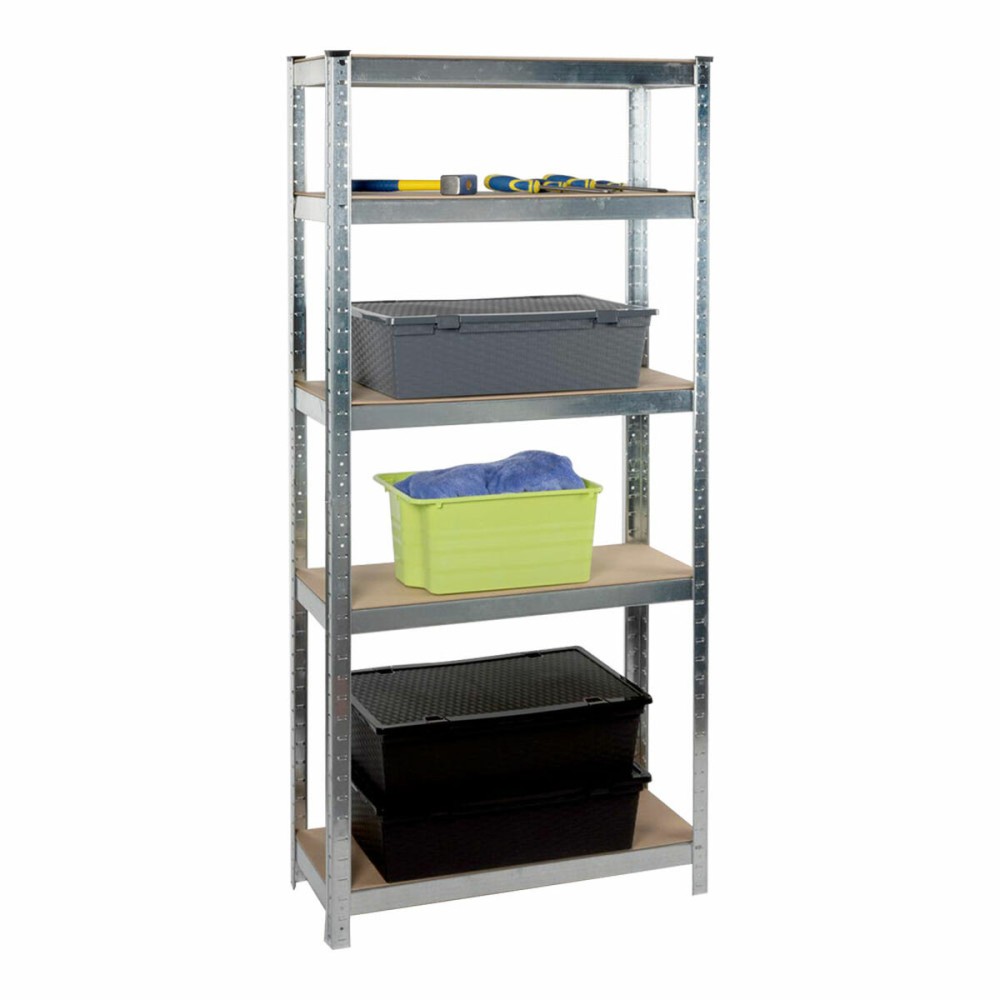 Étagère Kinzo Bois Acier inoxydable 5 Etagères 750 kg 75 x 30 x 172 cm