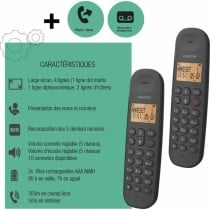 Téléphone fixe Logicom DECT ILOA 255T DUO Noir