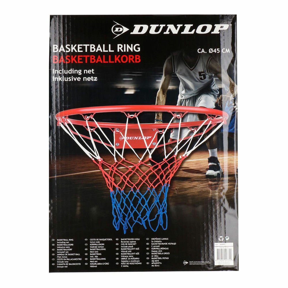 Panier de basket-ball Dunlop Bleu Blanc Rouge Ø 45 cm