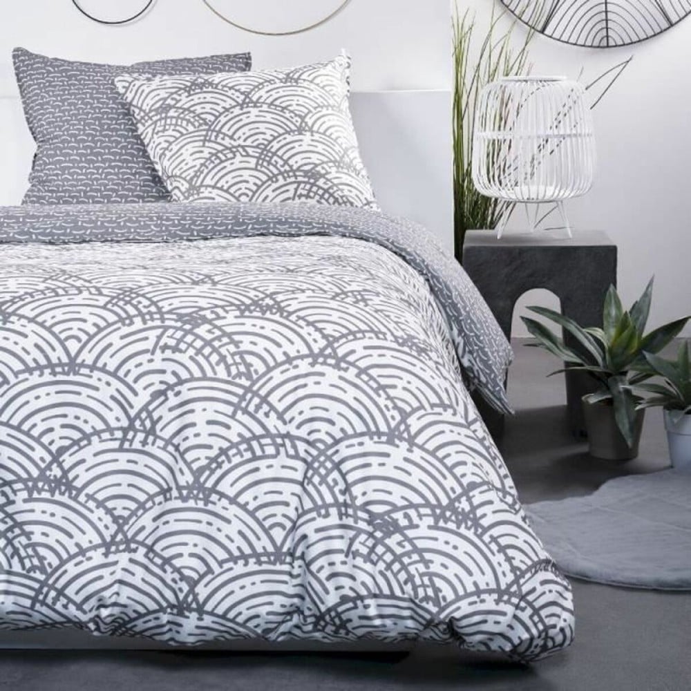 Duvet cover set TODAY Grey 240 x 220 cm 3 Pieces