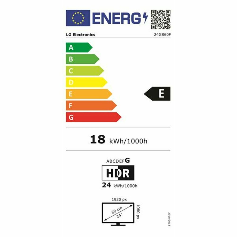 Écran LG 24GS60F Full HD 24" 180 Hz