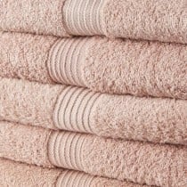 Towel set TODAY 100% cotton 70 x 130 cm Pink (5 Units)