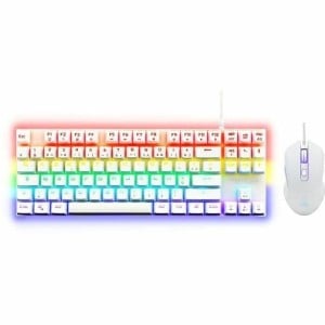 Keyboard with Gaming Mouse The G-Lab MERCURY W White