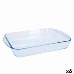 Ofenschüssel Pyrex Classic Vidrio Durchsichtig Glas rechteckig 35 x 23 x 6 cm (6 Stück)