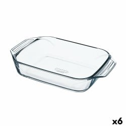 Ofenschüssel Pyrex Irresistible Durchsichtig Glas rechteckig 27,5 x 16,9 x 6 cm (6 Stück)