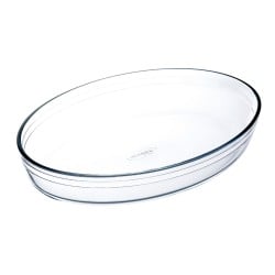 Plat de Four Ô Cuisine Ocuisine Vidrio Transparent verre Ovale 26,2 x 17,9 x 6,2 cm (6 Unités)