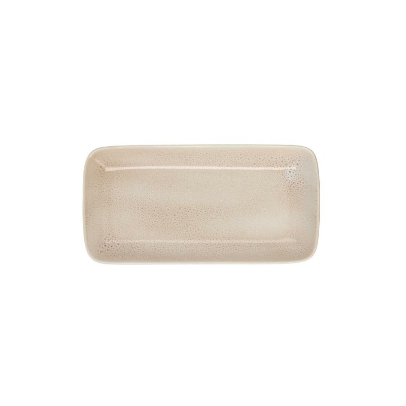 Plateau apéritif Ariane Porous 28 x 14 cm Céramique Beige (6 Unités)