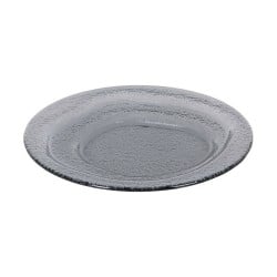 Assiette plate Inde Kilauea 24 x 24 x 2,5 cm Noir