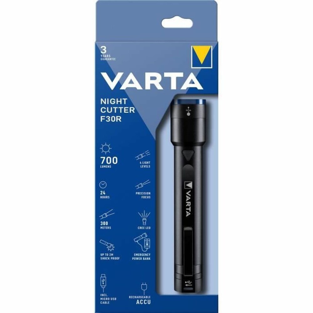 Taschenlampe LED Varta Night Cutter F30R Power Bank 700 lm