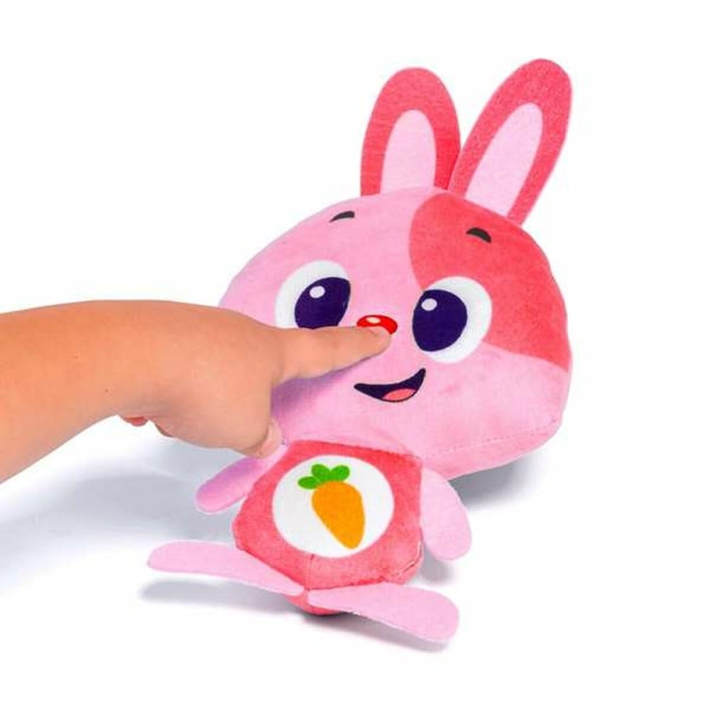 Peluche sonore Moltó Gusy luz Baby Bunny Rose 7,5 cm