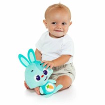 Peluche sonore Moltó Gusy luz Baby Bunny Turquoise 7,5 cm