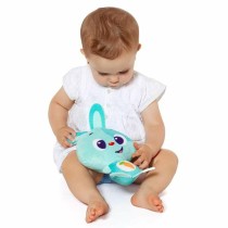 Peluche sonore Moltó Gusy luz Baby Bunny Turquoise 7,5 cm