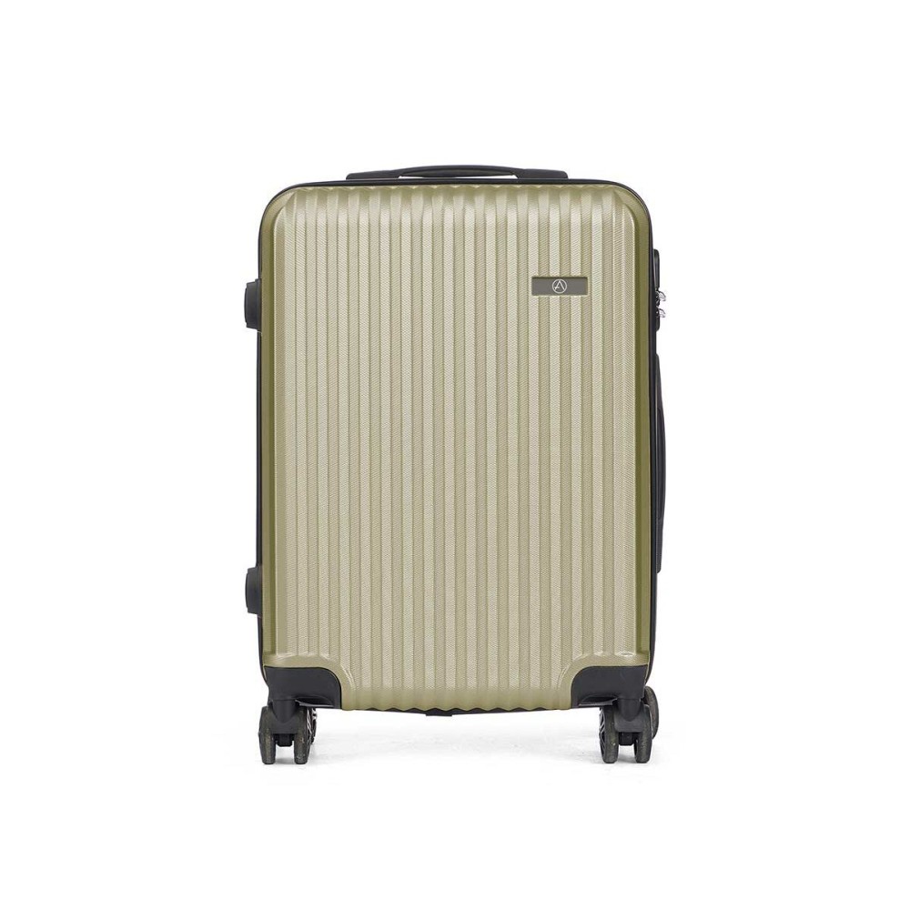 Valise cabine HT-017-N Vert 55 x 35 x 20 cm Rayures