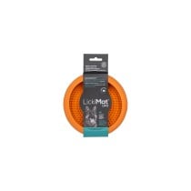 Mangeoire pour chiens Lickimat Orange Caoutchouc Moderne