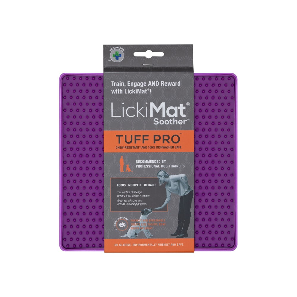 Mangeoire pour chiens Lickimat Violet polypropylène TPR