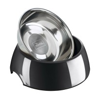 Dog Feeder Hunter Black 1,4 L Stainless steel