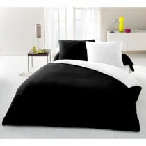 Housse de Couette Lovely Home Noir Bicolore 240 x 260 cm