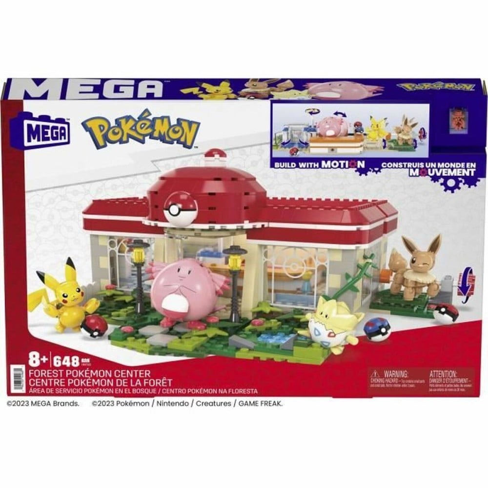 Construction kit Pokémon Mega Construx - Forest Pokémon Center 648 Pieces