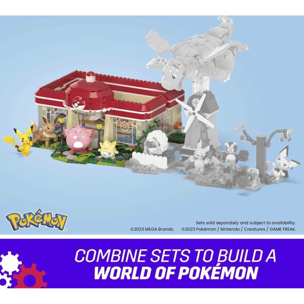 Kit de construction Pokémon Mega Construx - Forest Pokémon Center 648 Pièces