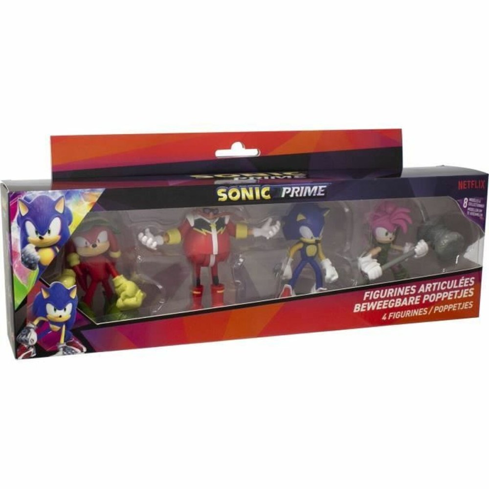 Gelenkige Figuren Sonic Prime 4 Stücke