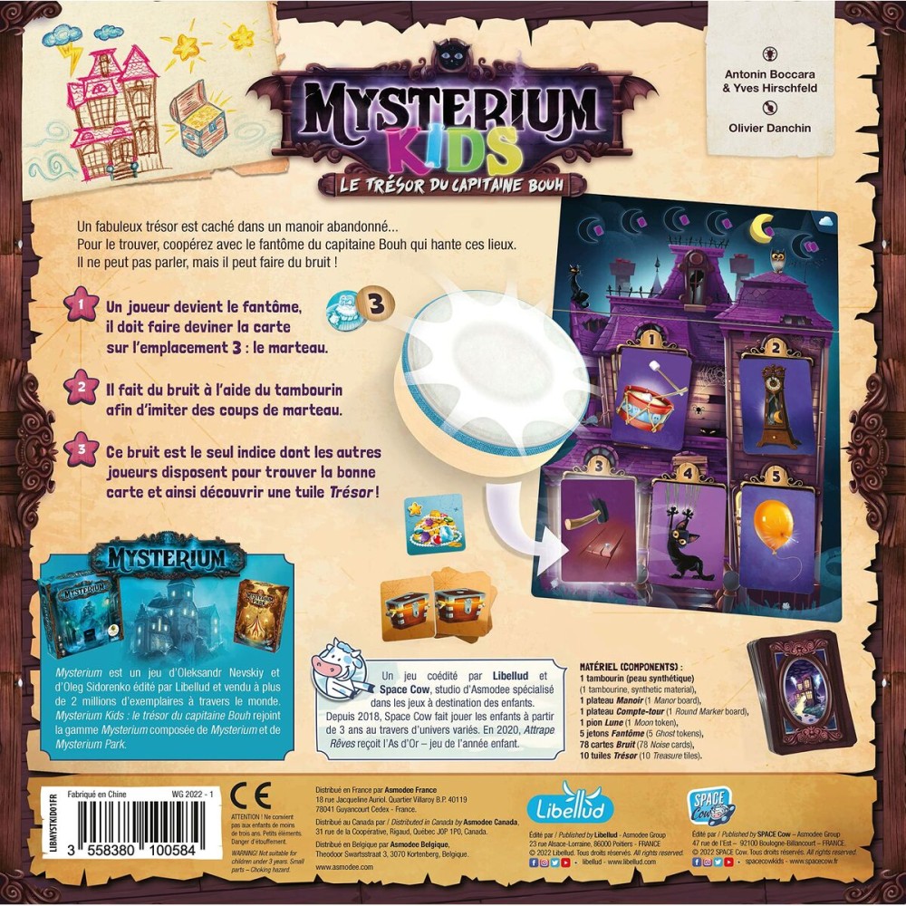 Tischspiel Asmodee Mysterium Kids: Le Trésor du Capitaine Bouh (FR)