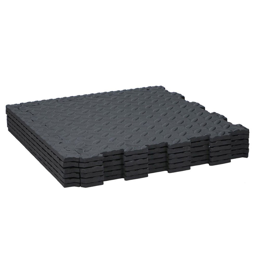 EVA foam tiles Black & Decker Black Eva Rubber 40 x 40 cm (6 Pieces)