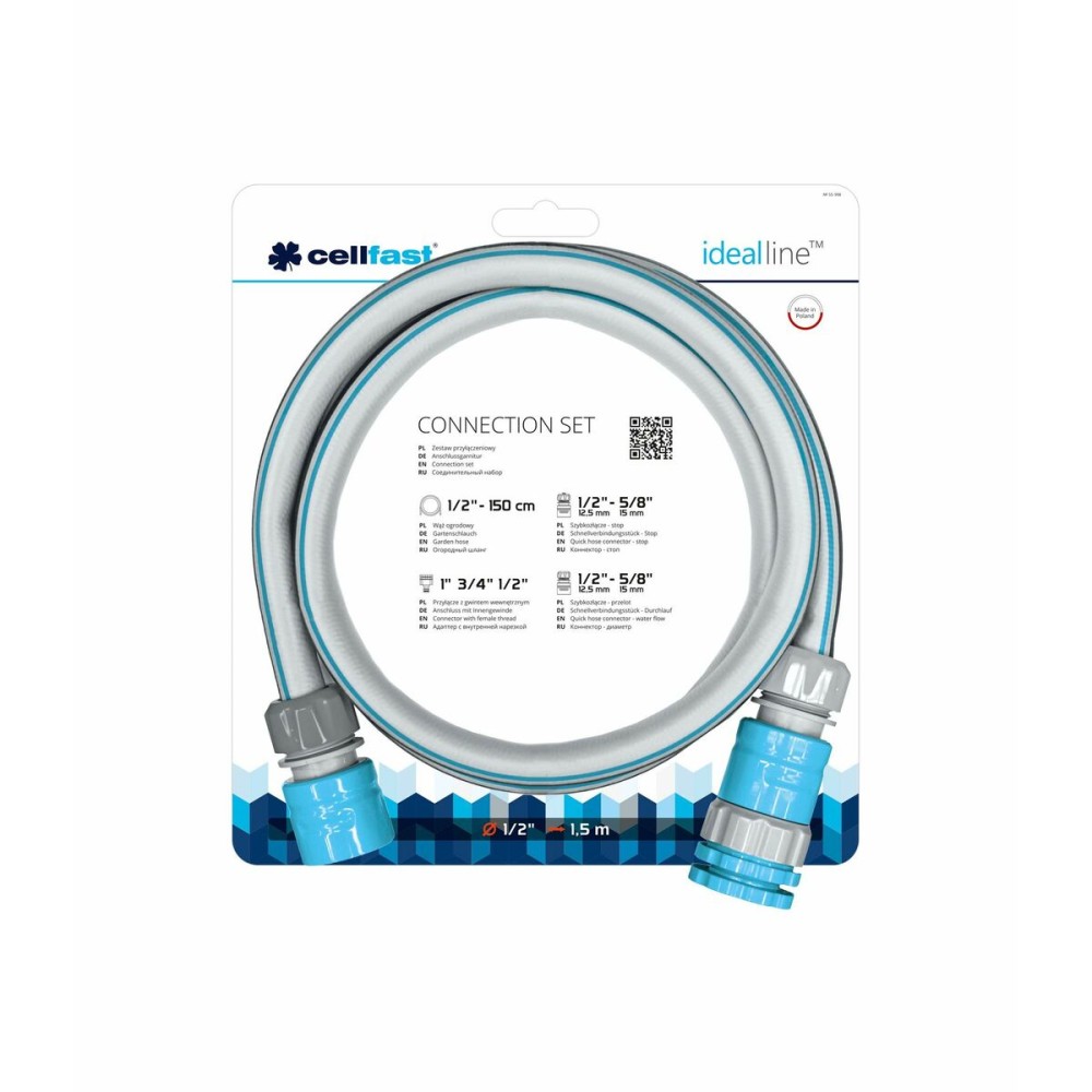 Schnellanschluss-Set für Schlauchwagen Cellfast Ø 12,5 mm 3 Stücke