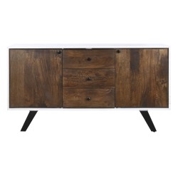 Anrichte DKD Home Decor Weiß Dunkelbraun Mango-Holz 150 x 40 x 80 cm