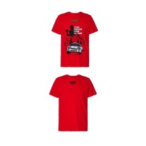 Herren Kurzarm-T-Shirt RADIKAL YOU NEVER RUN ALONE Rot XXXL