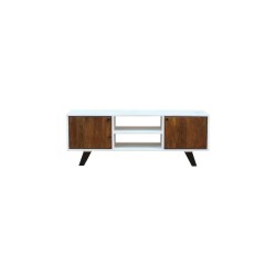 TV-Möbel DKD Home Decor Weiß 135 x 35 x 40 cm Metall Mango-Holz