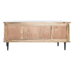 TV furniture DKD Home Decor Natural Metal Mango wood 140 x 40 x 55 cm