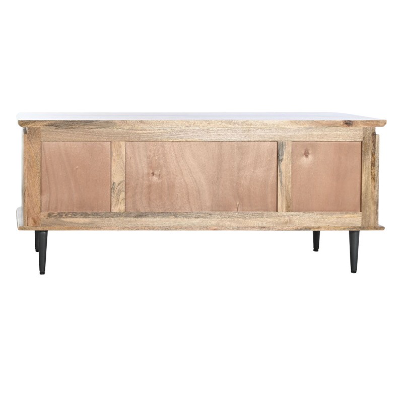 TV furniture DKD Home Decor Natural Metal Mango wood 140 x 40 x 55 cm