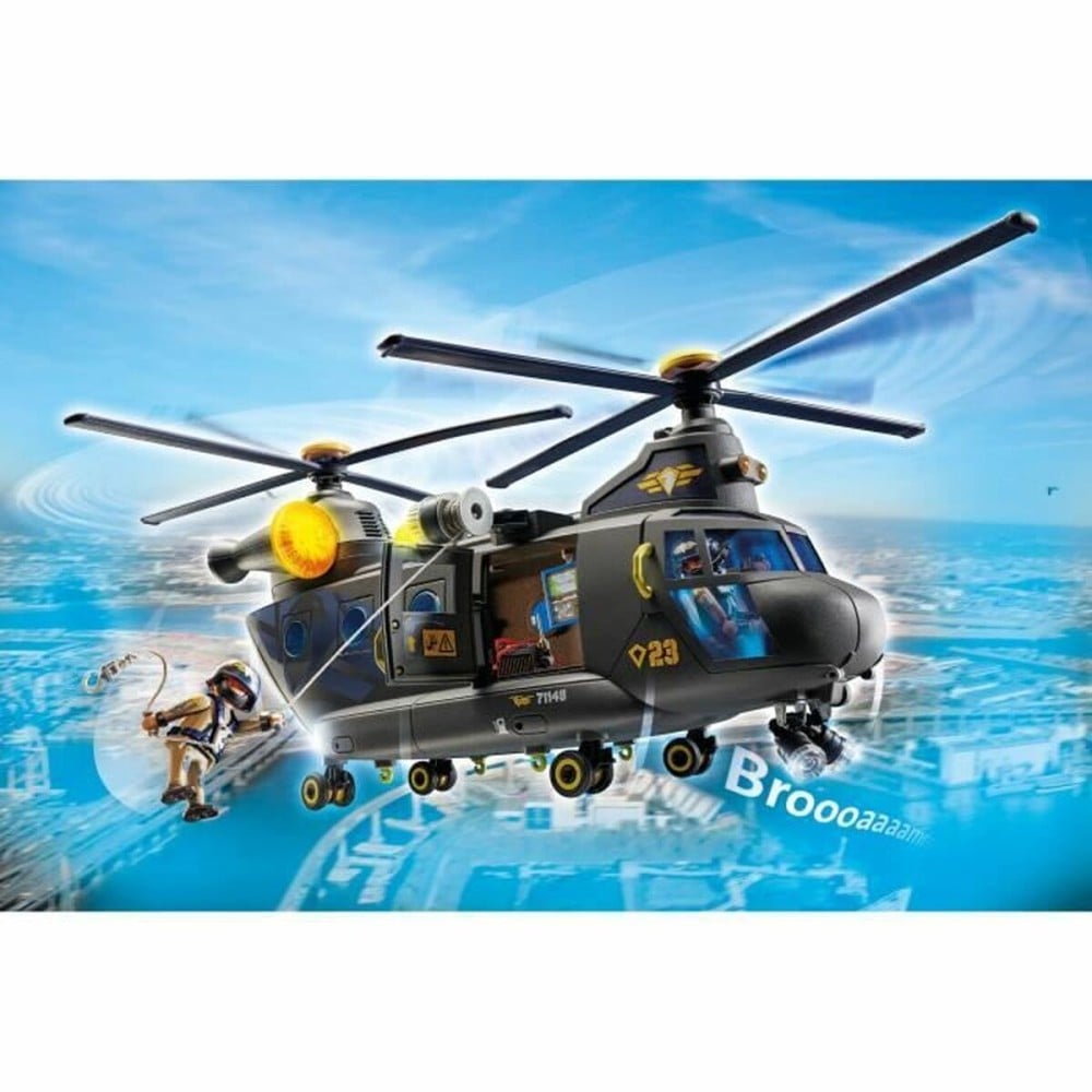 Ensemble de jouets Playmobil Police Plane City Action Plastique