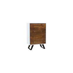 Schubladenschrank DKD Home Decor Weiß 70 x 40 x 105 cm Metall Mango-Holz