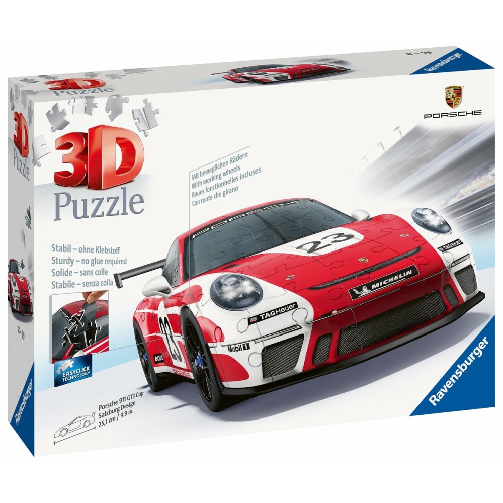 3D Puzzle Porsche 911 GT3 Cup Salzburg 152 Pieces