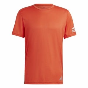 Herren Kurzarm-T-Shirt Adidas Run It Orange