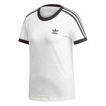 T-shirt à manches courtes femme Adidas 3 stripes Blanc