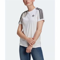 Damen Kurzarm-T-Shirt Adidas 3 stripes Weiß