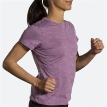 Damen Kurzarm-T-Shirt Brooks Luxe Lila