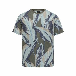 T-shirt à manches courtes homme Only & Sons Onskobe Reg Banana Leaf Olive