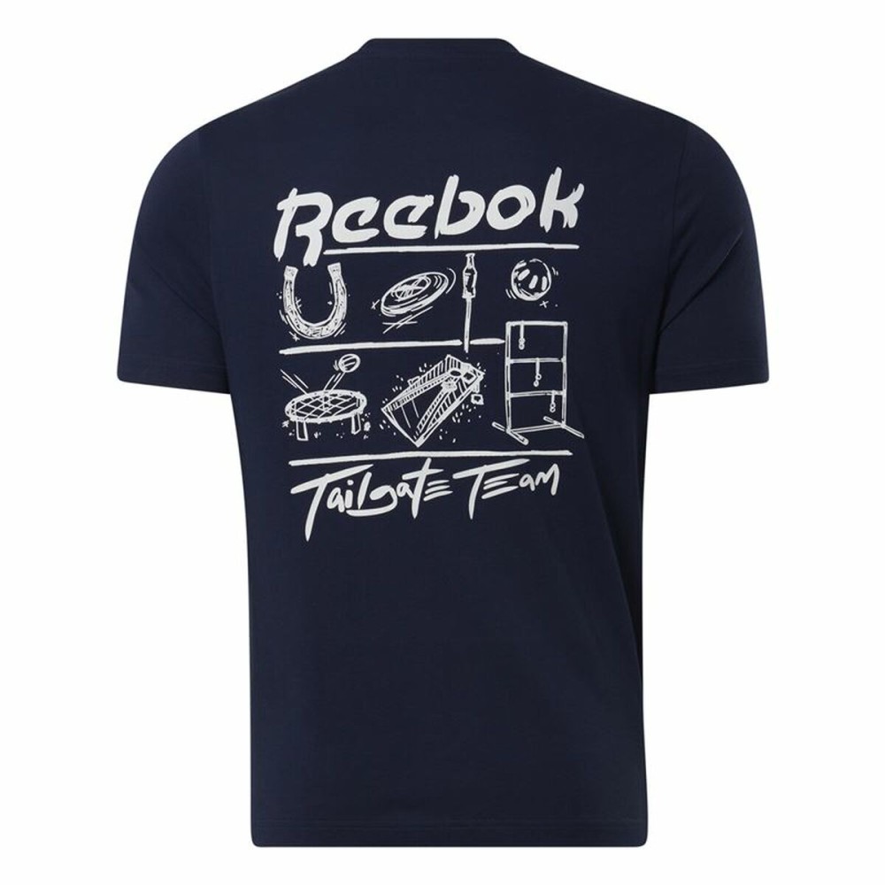 T-shirt à manches courtes homme Reebok GS Tailgate Team Bleu foncé