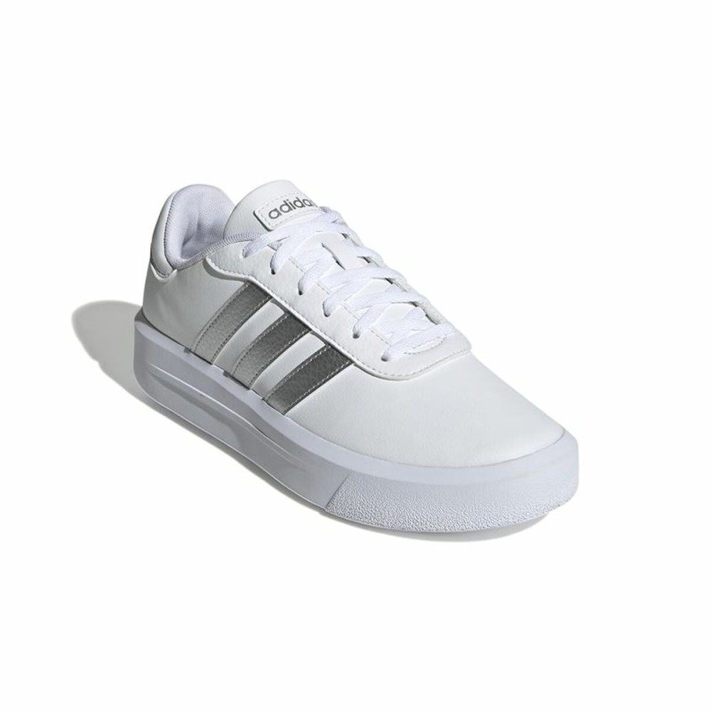 Casual Damenturnschuh Adidas Court Platform Weiß