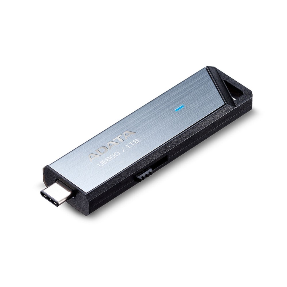 USB Pendrive Adata AELI-UE800-1T-CSG 1 TB Schwarz Silberfarben